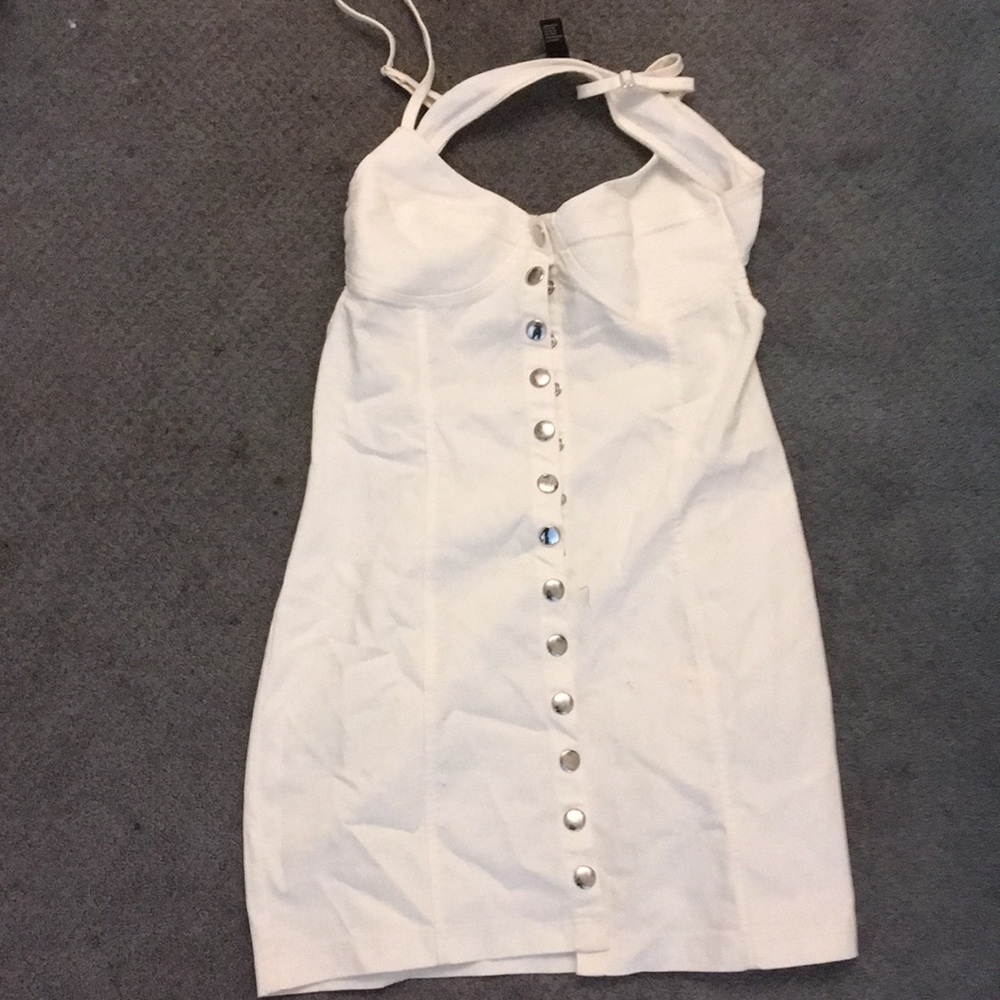 Button down summer halter dress